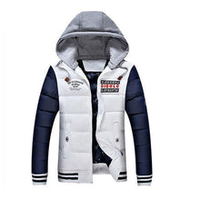 Load image into Gallery viewer, Varsity puffy hooded jacket