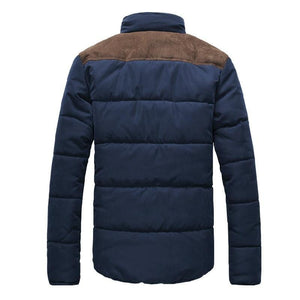 Casual parka patchwork jacket