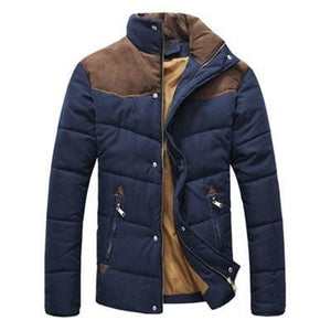 Casual parka patchwork jacket