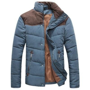 Casual parka patchwork jacket