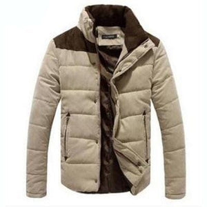 Casual parka patchwork jacket