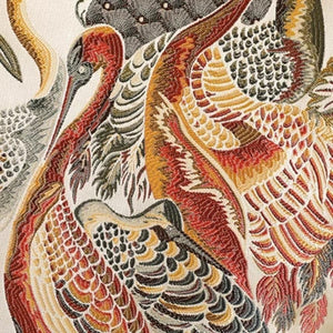 Japanese ancient crane embroidery jacket