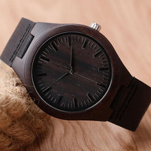 Load image into Gallery viewer, Darkwood watch genuine leather strap