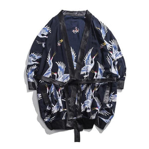 Crane kimono