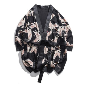 Crane kimono