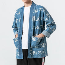 Load image into Gallery viewer, Kanji text kimono