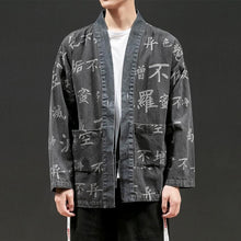Load image into Gallery viewer, Kanji text kimono