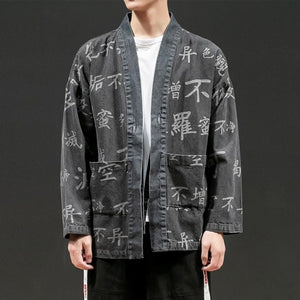 Kanji text kimono