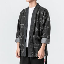 Load image into Gallery viewer, Kanji text kimono