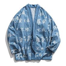 Load image into Gallery viewer, Kanji text kimono