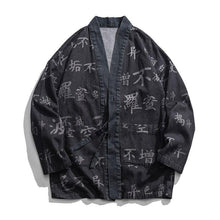 Load image into Gallery viewer, Kanji text kimono