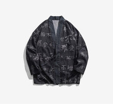Load image into Gallery viewer, Kanji text kimono