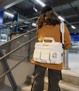 Forward kanji messenger bag