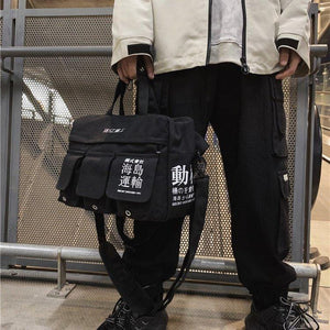 Forward kanji messenger bag