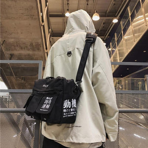 Forward kanji messenger bag